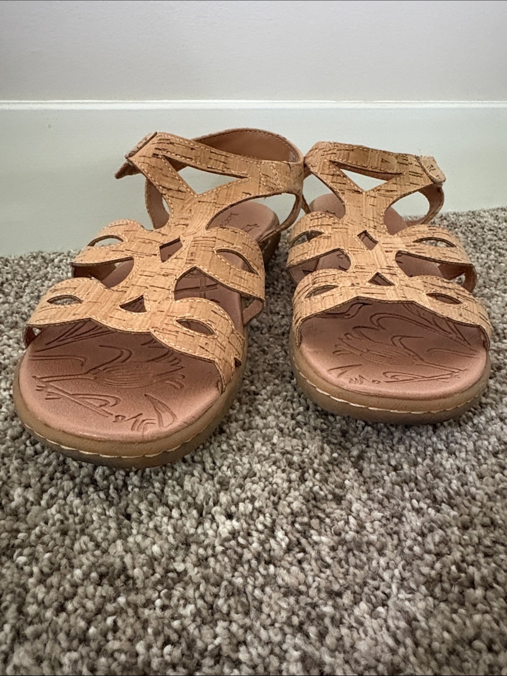 BareTraps Cork-Style Strappy Sandals in Tan - Picture 8 of 8